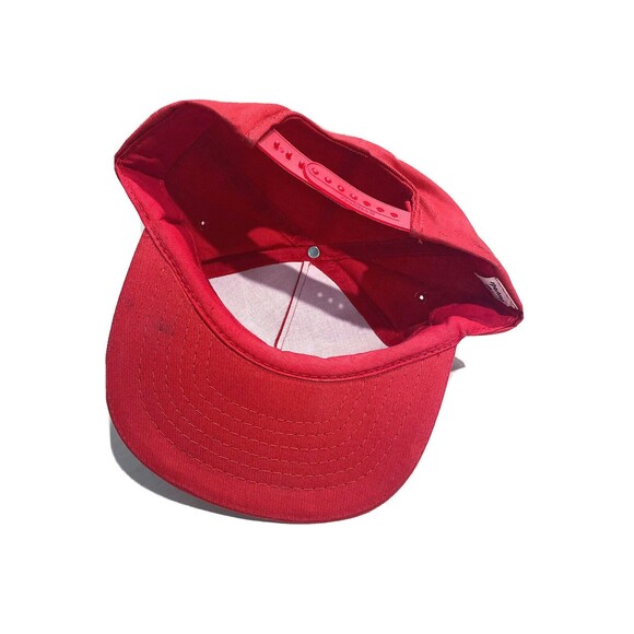 USS ARIZONA BB-39 PEARL HARBOR 50TH ANNIVERSARY SNAP BACK TRUCKER HAT Red Vtg - Picture 5 of 5